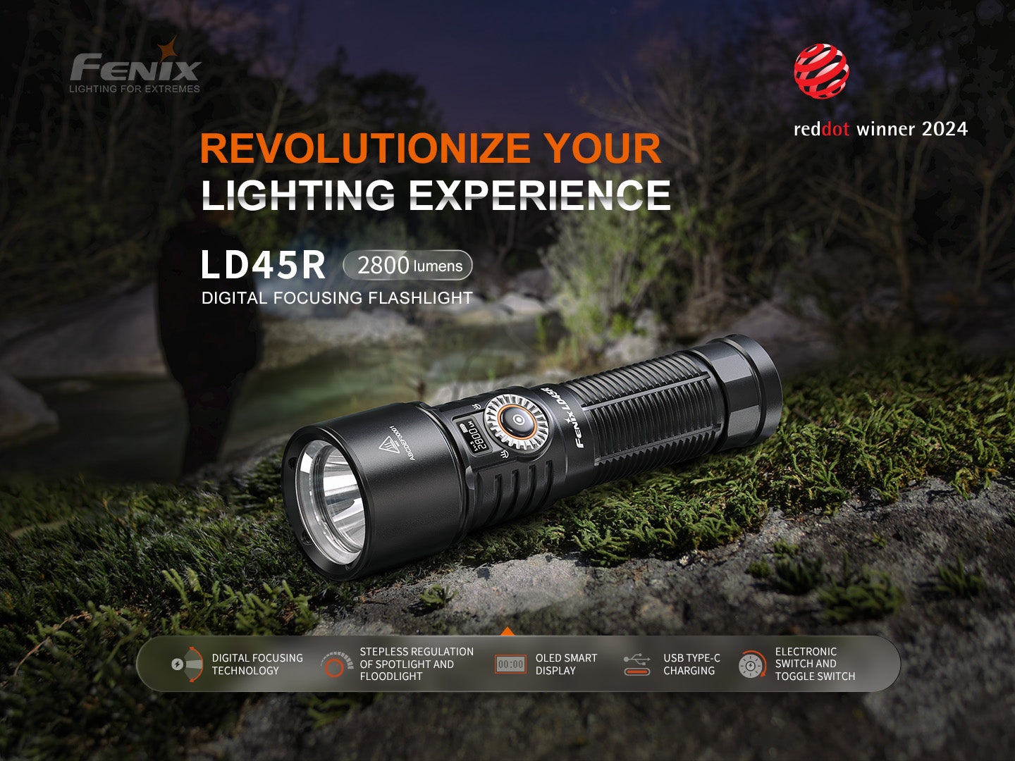 LD45R Flashlight (2800 Lumens)