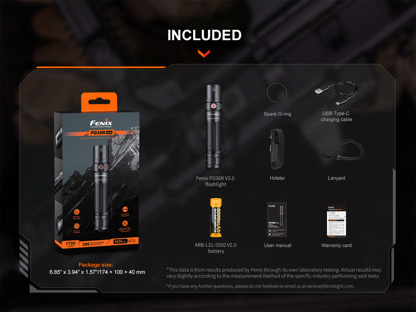 PD36R Torch V2.0 (1,700 lumens)