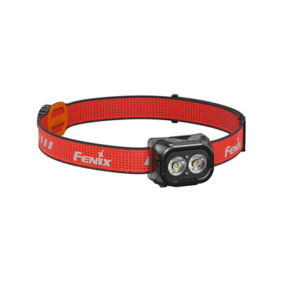 Fenix HL18R-T V2 Headlamp red strap on a white background