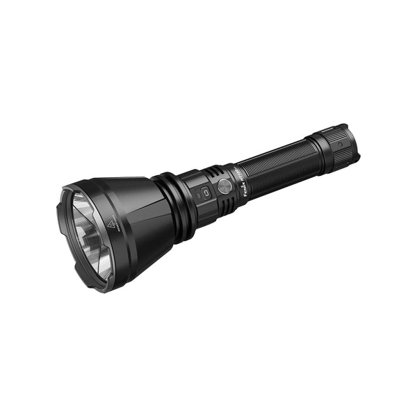 Black Fenix HT18R V2.0 Flashlight on a white background