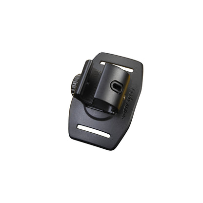 Holding piece of ALD-05 Helmet Flashlight Holder on a white background. 