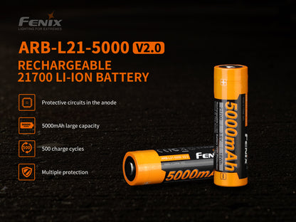 Battery 21700 5000mAh Rechargeable