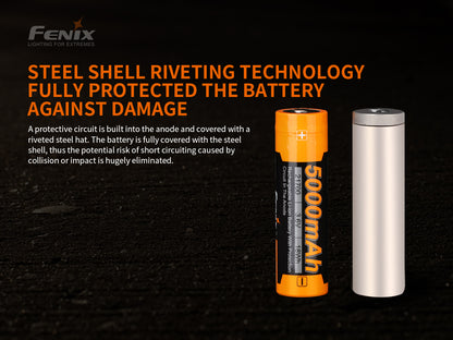 Battery 21700 5000mAh Rechargeable
