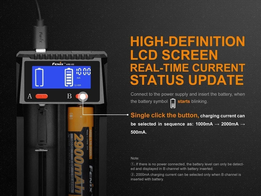 D2 Battery Charger - 2 slots