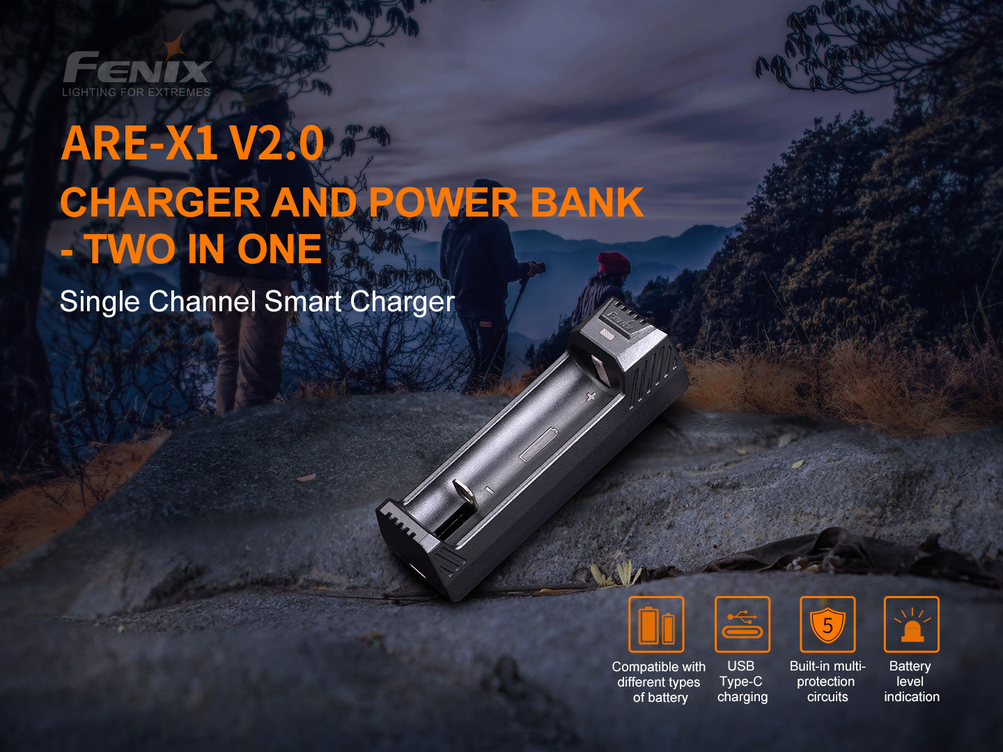 X1 Battery Charger V2.0 - 1 slot