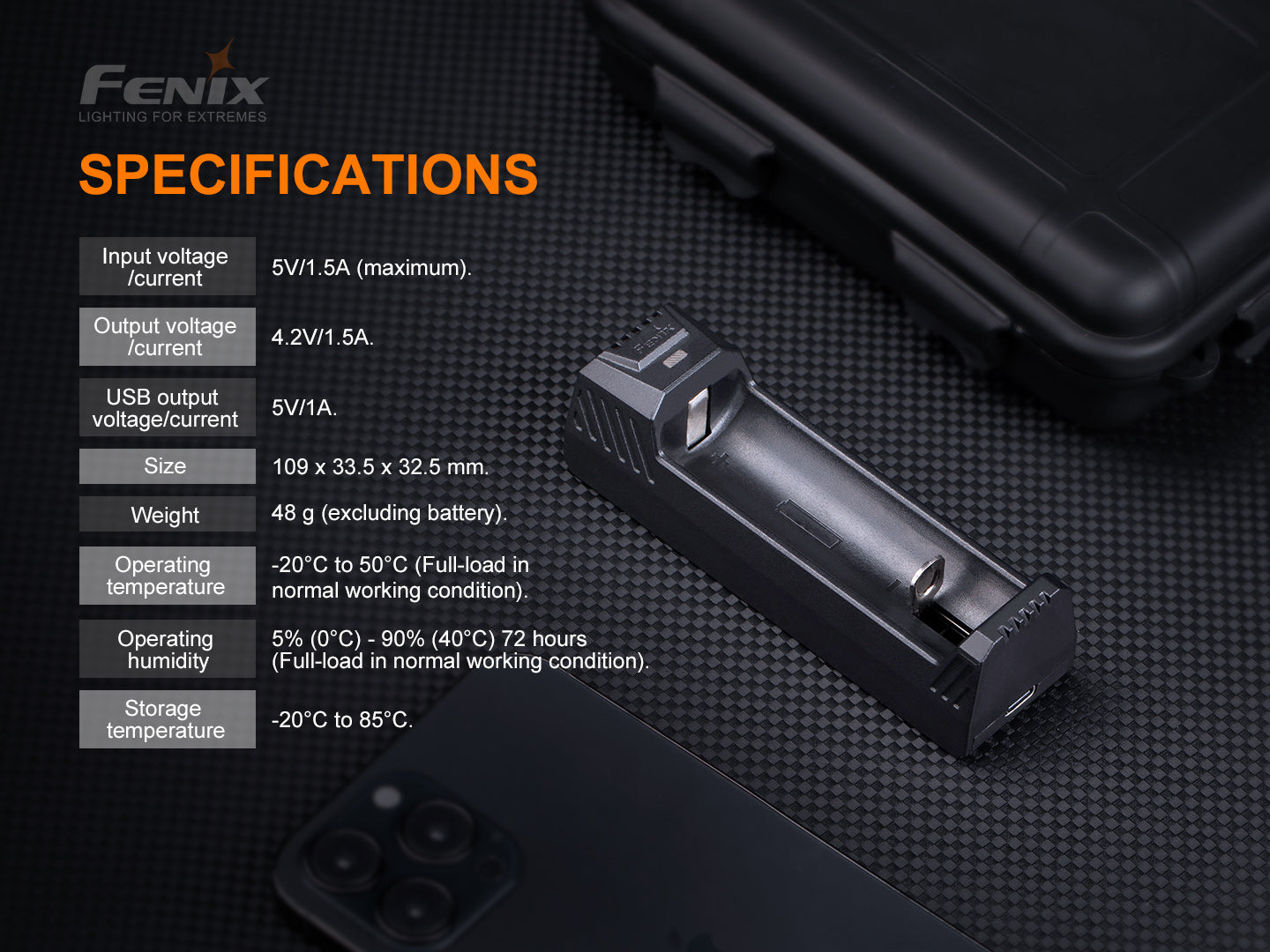 X1 Battery Charger V2.0 - 1 slot