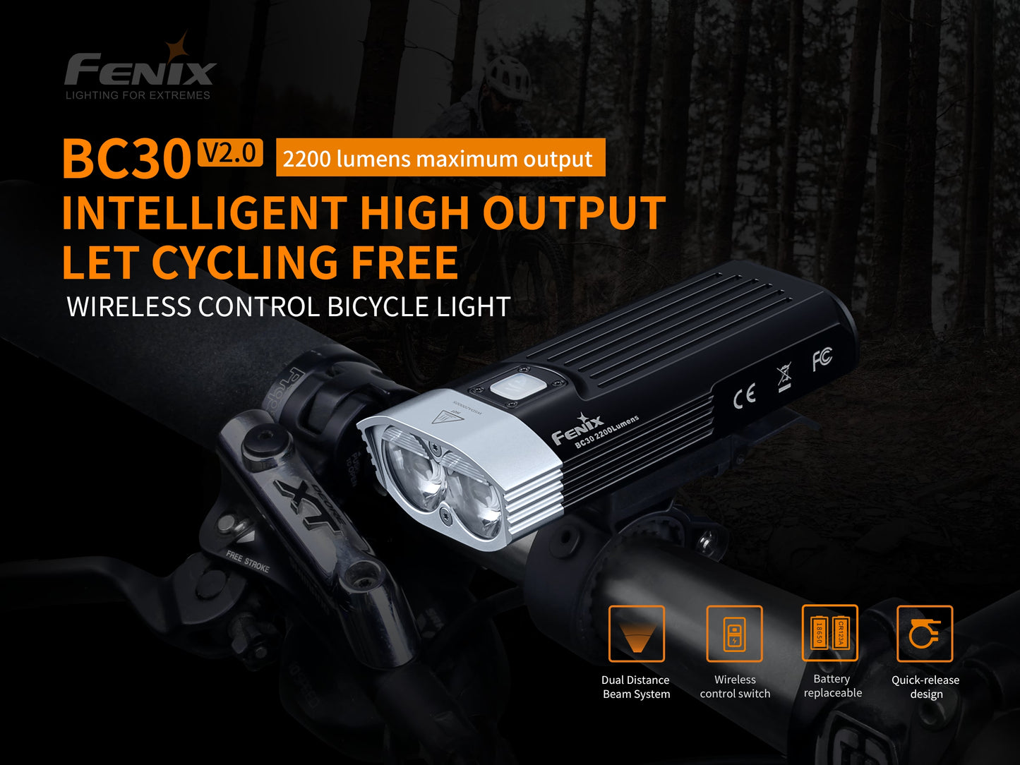BC30 Bike Light V2.0 (2,200 lumens)