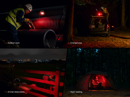 Fenix CL27R Lantern red light working outdoors camping farming and in emergencies