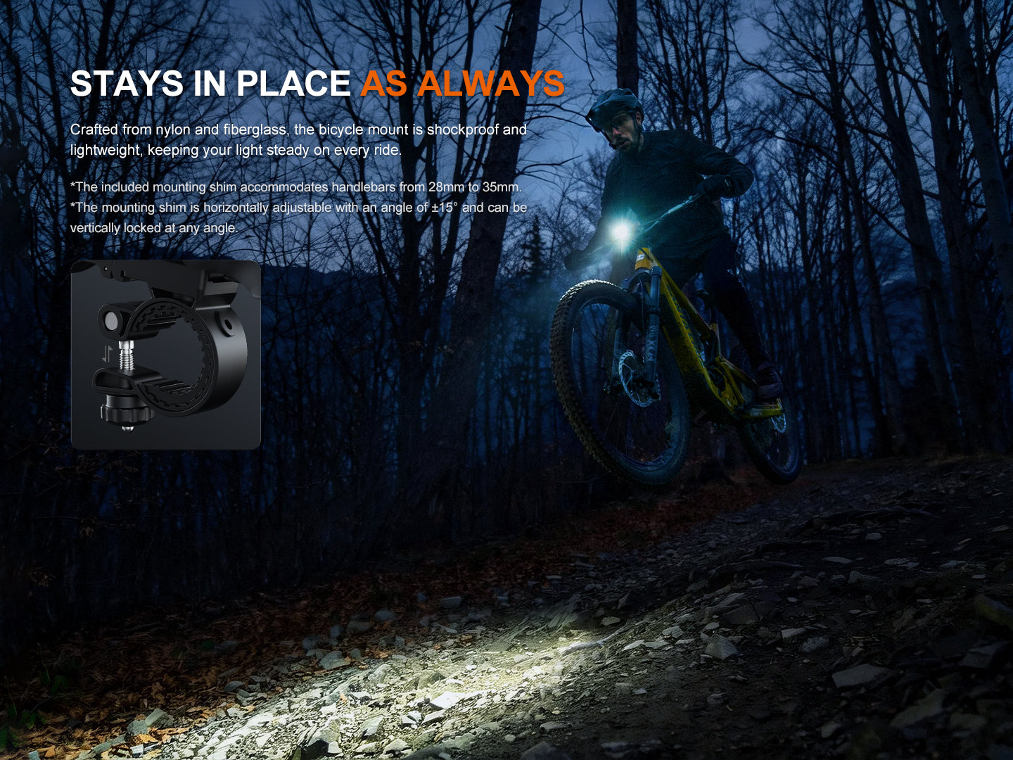 Bike Light BC45R, black (3300 lumens)
