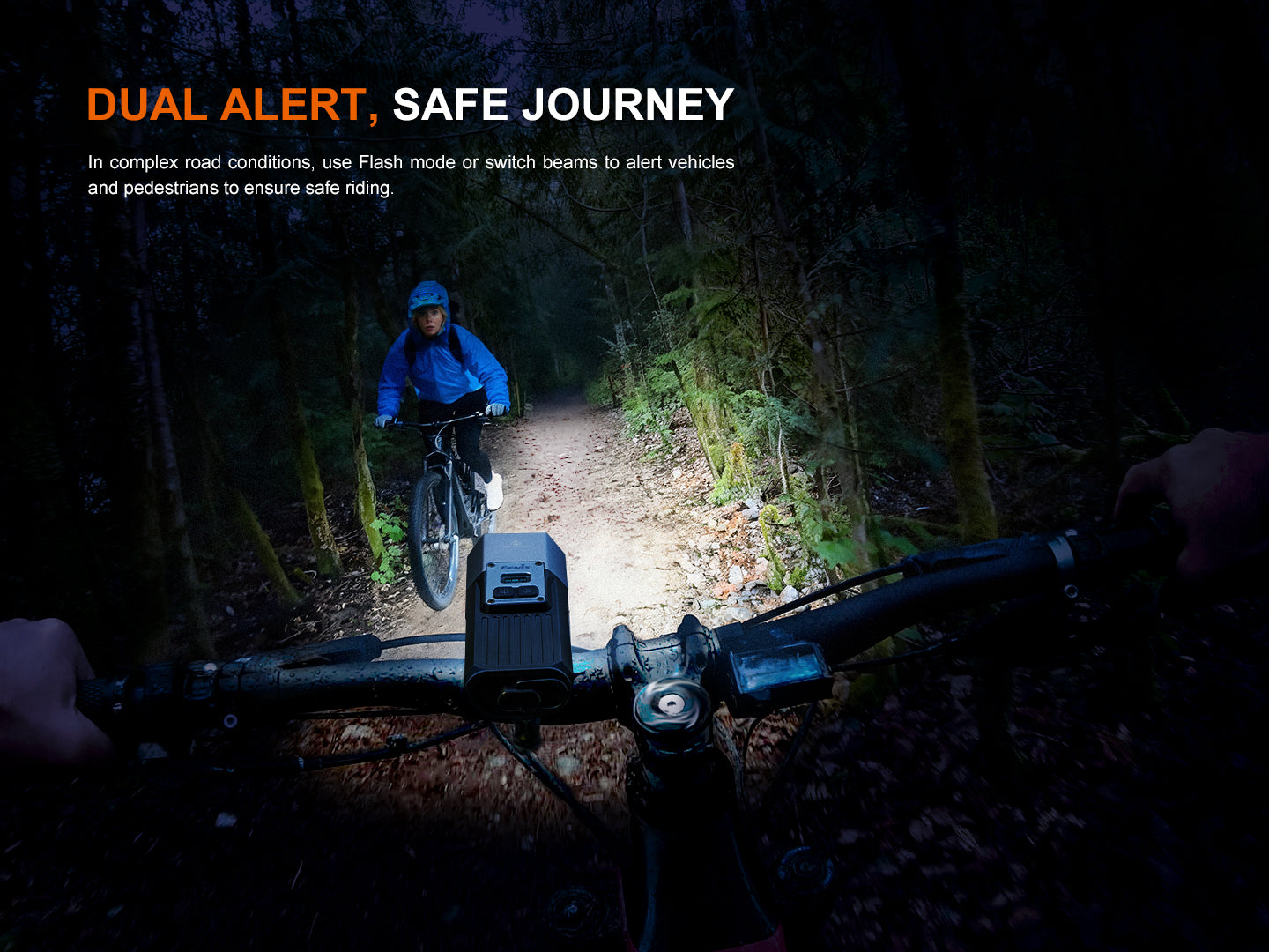 Bike Light BC45R, black (3300 lumens)