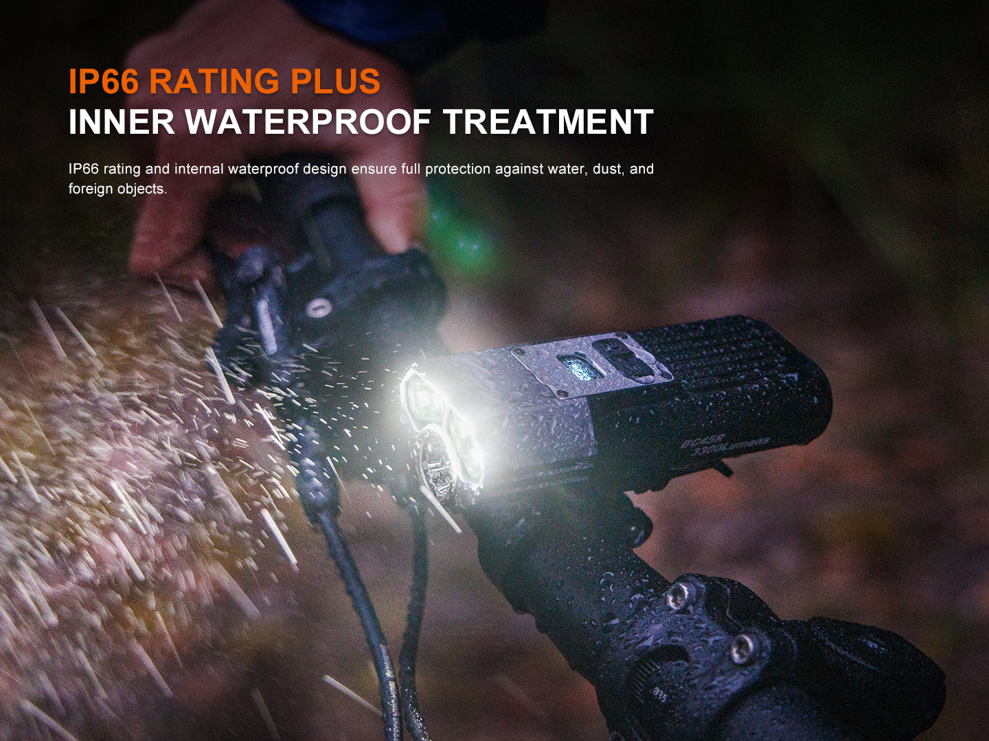 Bike Light BC45R, black (3300 lumens)