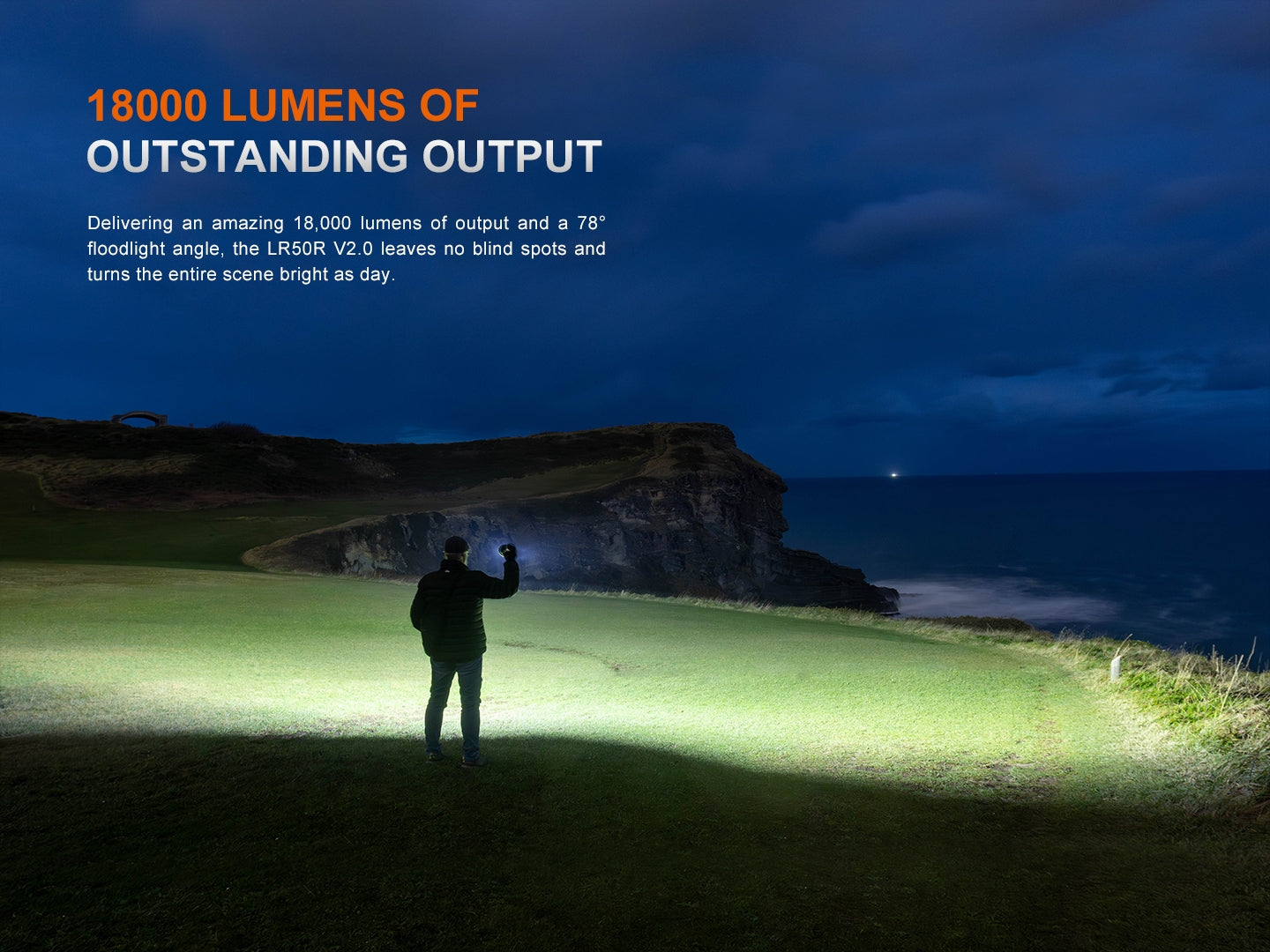 LR50R V2.0 Flashlight (18,000 lumens)