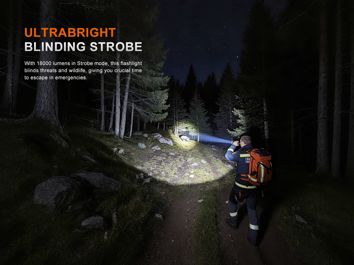 LR50R V2.0 Flashlight (18,000 lumens)