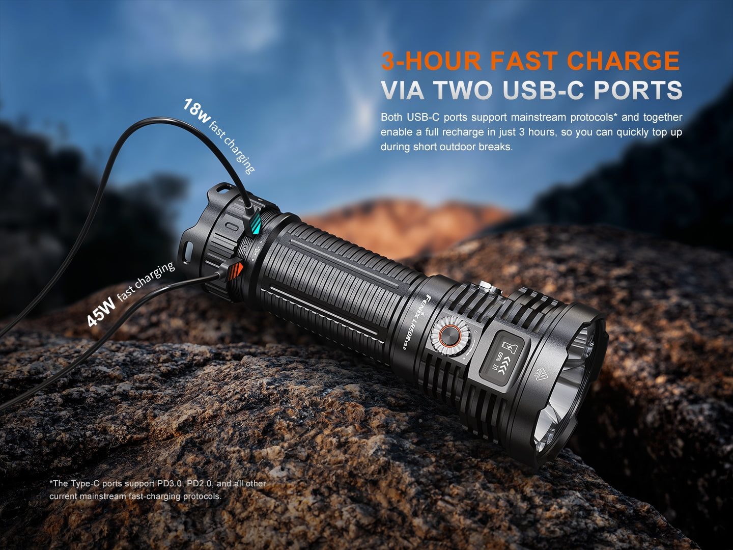 LR50R V2.0 Flashlight (18,000 lumens)