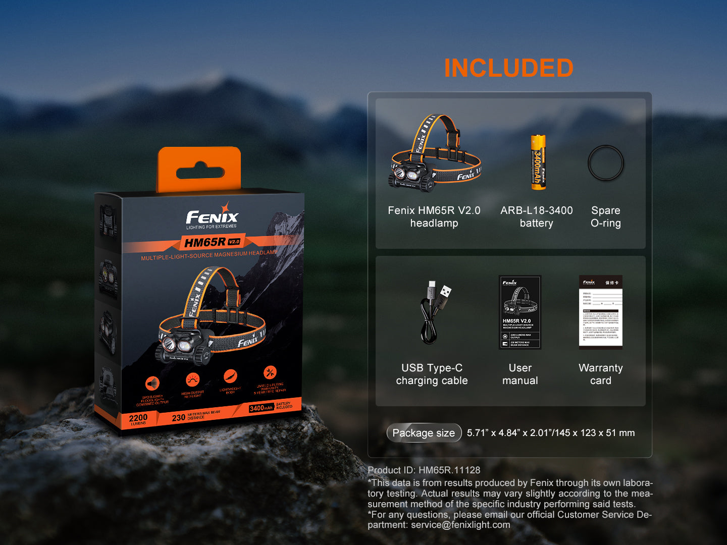 HM65R V2.0 Headlamp (2200 lumens)