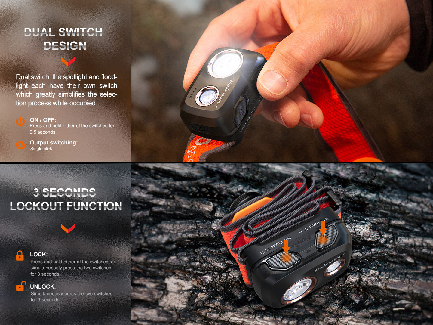 HL32R-T Headlamp (800 lumens) – Fenix