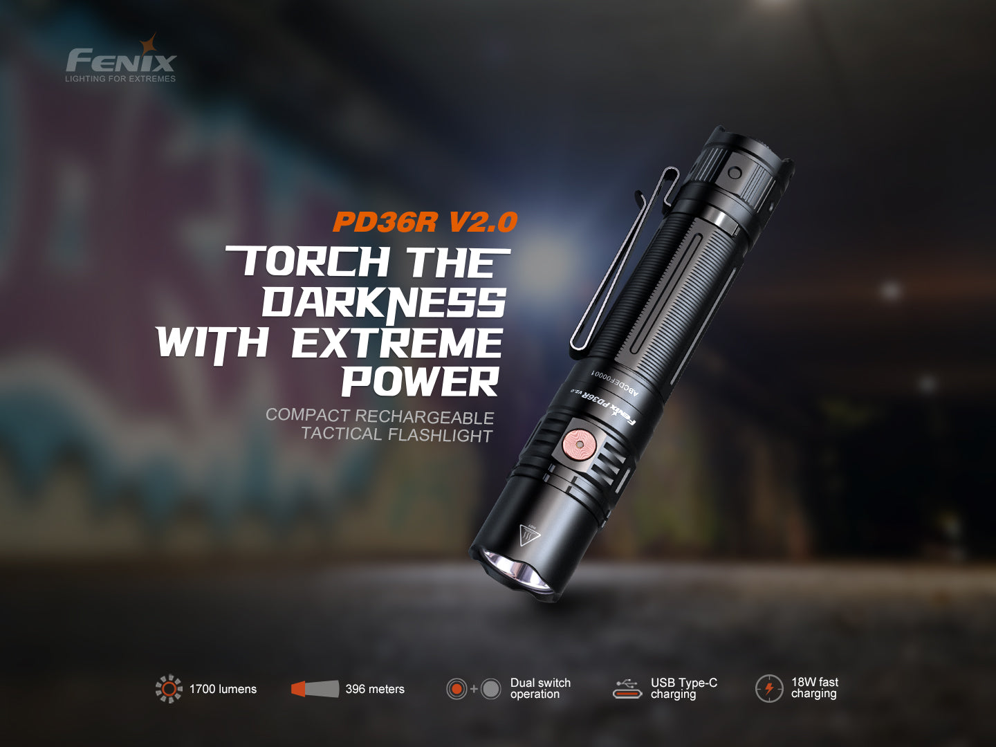PD36R Torch V2.0 (1,700 lumens)
