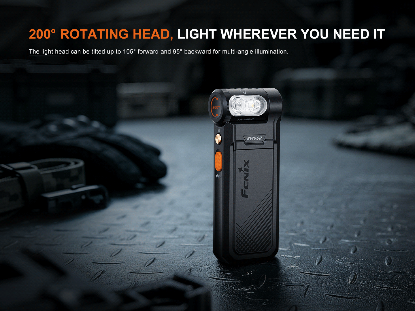 Fenix - Flashlight SW06R, Black
