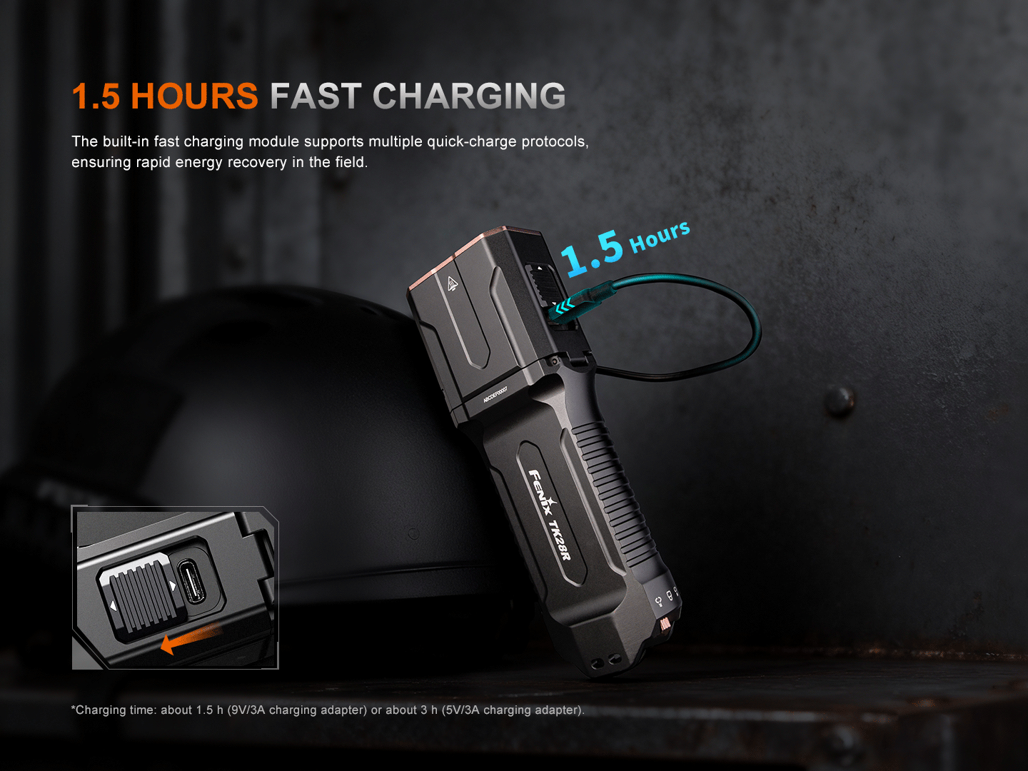 Fenix - Flashlight TK28R, Black
