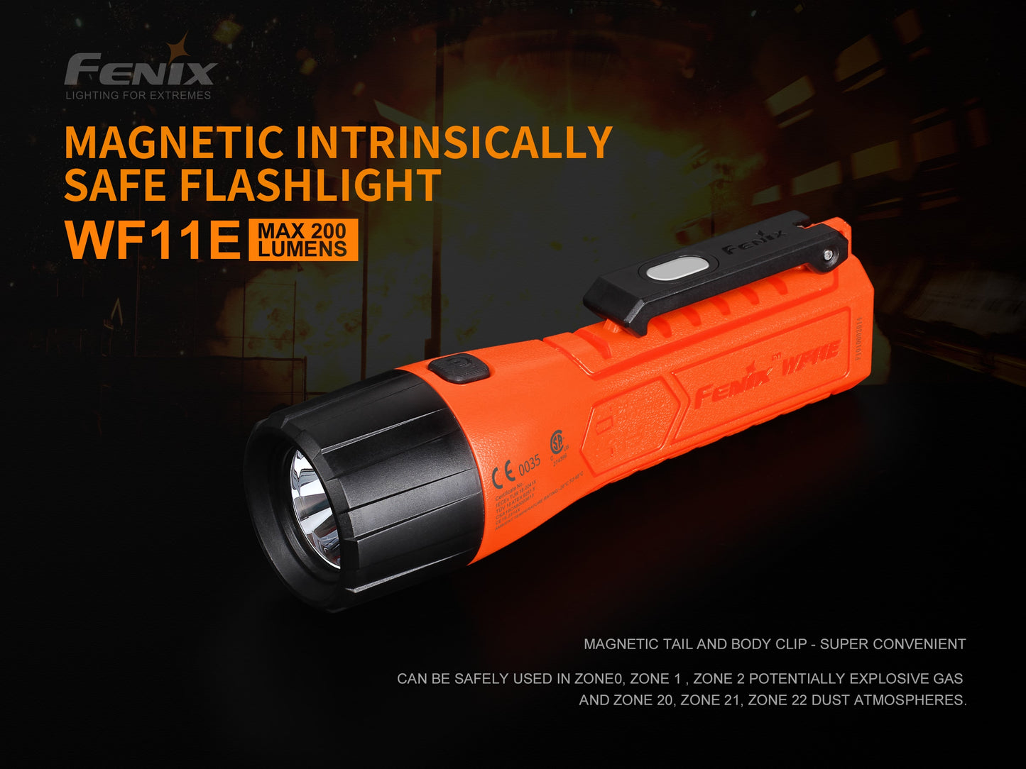 WF11E Torch - Intrinsically Safe (200 lumens)