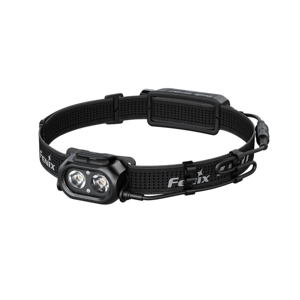 Black Fenix HP12R-T Headlamp  on a white background