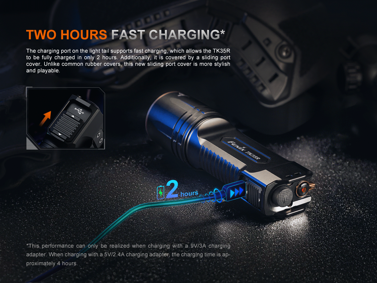 Fenix - Flashlight TK35R, Black