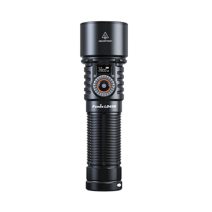 Black Fenix LD45R Flashlight with brand logo on a white background